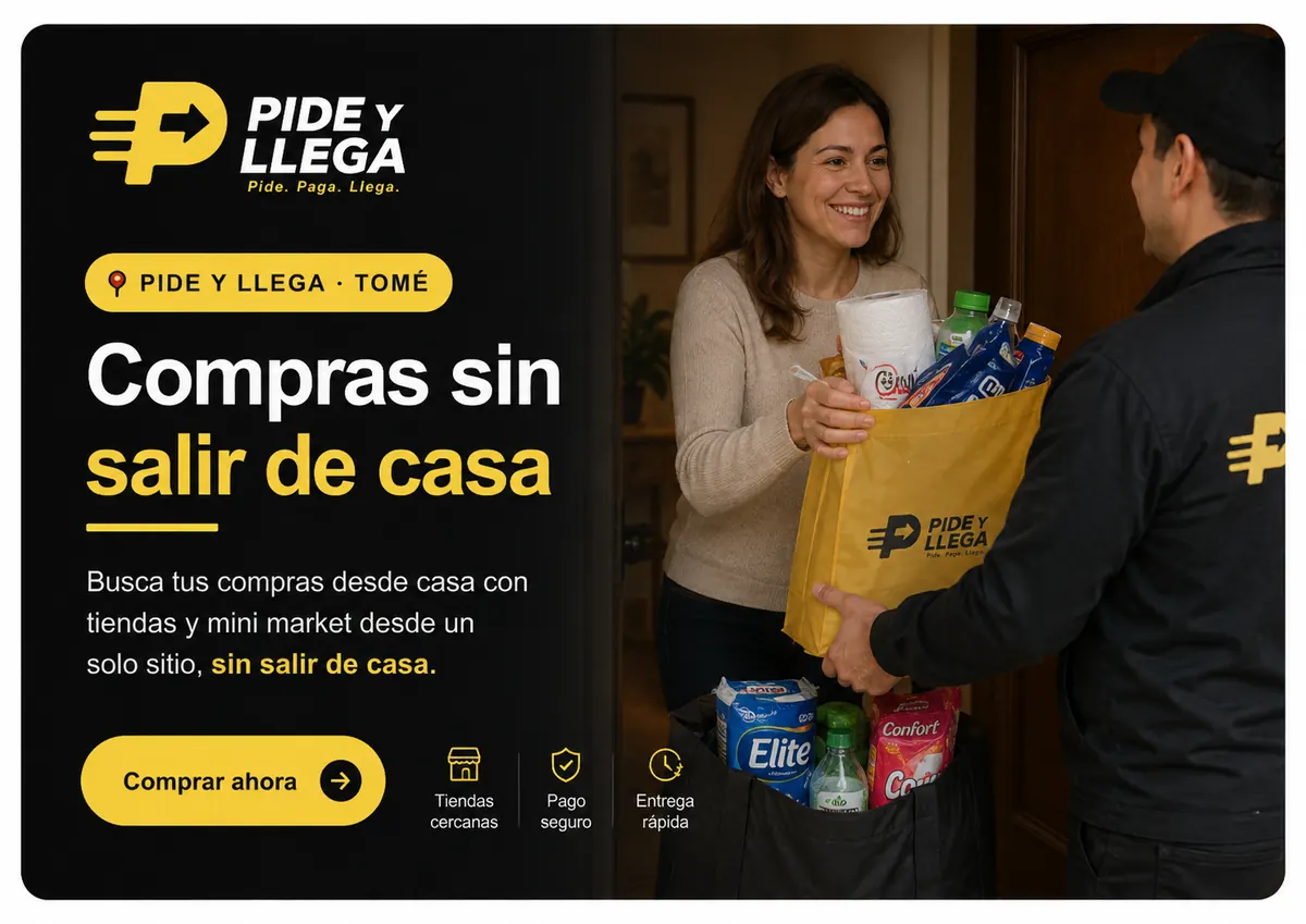 Compras desde casa en tiendas y minimarket con PIDE Y LLEGA